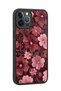 iPhone 12 Pro Max Compatible Pink Flowers Patterned Shockproof Case with Camera Protection - 2