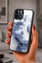 حافظة مقاومة للصدمات متوافقة مع هاتف iPhone 12 Pro Max بنمط الشلال مع حماية للكاميرا