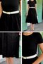 Women's Brode Skirted Belted Dress - 3