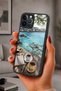 iPhone 12 Pro Max Compatible Coastal Pattern Shockproof Case with Camera Protection