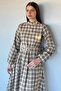 Women's Turtleneck Pleated Belted Dress - 3
