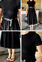 Women's Leather Belt Dress - 3