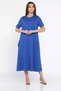 Crew Neck Short Sleeve Dress with Pocket Detail - 3