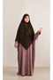 Tesettür Sufle Scarf Medium Size Medina Silk Ready to Wear Scarf Khimar Single Layer Afganbaş - 3