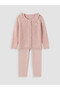 Lcw Baby Pink Baby Girl Knitwear Cardigan and Pants - 2