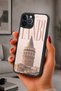 حافظة مقاومة للصدمات متوافقة مع هاتف iPhone 12 Pro Max مع حماية للكاميرا بنمط GalataKulesi