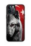 iPhone 12 Pro Max Compatible Bozkurtbayrak Patterned Shockproof Case with Camera Protection - 5