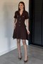 Gülseli Women's V-Neck Short Sleeve Knitwear Dress - 2