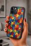 حافظة مقاومة للصدمات متوافقة مع هاتف iPhone 12 Pro Max مع حماية للكاميرا بنمط مُزخرف