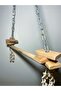 Large Size Wooden Swing with Chain for Jako Parrots - 5
