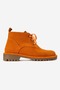 Partilla Women's Genuine Leather Lace-Up Boots Orange Suede - 2