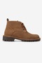 Partilla Women's Genuine Leather Lace-Up Boots Brown Suede - 2