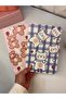 2 Pcs Cute Teddy Bear Stitched Striped Notebook, Adorable - 4