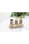 Engraved Detail Bathroom Accessory Set Gold - 4