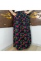 Elastic Waist, Vibrant Colored Patterned Viscose Printed Fabric Maxi Skirt, Prayer Skirt, Size 38, 100 kg - 8