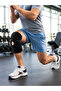 Adjustable Ligament Knee Brace with Patella Silicone Pads Breathable Knee Protector - - 4