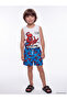 Lcw Kids Crew Neck Printed Boys' Athletic Swim Shorts