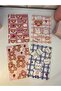 2 Pcs Cute Teddy Bear Stitched Striped Notebook, Adorable - 2