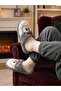Women's Plush House Slippers with Cute Face Pattern, Stylish Winter Closed-Toe Warm and Comfortable Guest Slippers