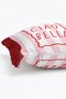 Retro Ciao Bella Written Pink Striped Decorative Fringed Throw Pillow Cover - 5