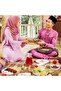 طقم صواني تقديم رمضان مكون من قطعتين على شكل قمر ونجوم للعيد المبارك، ادوات مائدة للحلوى والتمر والن - 7