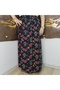 Elastic Waist, Vibrant Colored Patterned Viscose Printed Fabric Maxi Skirt, Prayer Skirt, Size 38, 100 kg - 4