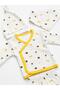 Newborn Bee Patterned 4-Piece Hospital Discharge Set with Gloves - 3