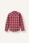 100% Cotton Oversize Drop Shoulder Classic Collar Checkered Flannel Shirt H6271Ax26Au - 2