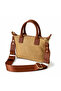 Women's Mini Straw Hand and Shoulder Bag - Tan - 4