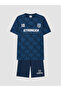 Printed Crew Neck Boys' Shorts Pajama Set - 2