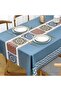 Blue Vinyl Tablecloth for Rectangular Tables, Waterproof Pvc Plastic Tablecloth, Tablecloth m - 7