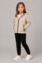Girl's Stone Lined Hooded Waterproof and Windproof Zippered Seasonal Raincoat - 3