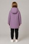 Girl's Lilac, Hooded, Fur Inside, Long Parka, Water Repellent - Windproof, Winter Coat-Parka - 5