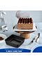 صينية خبز مربعة غير لاصقة بقلب من الستانلس ستيل مقاس 8×8 من اي-فار | 8 Inch Black Metal Bakeware for - 6