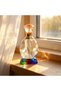 Luxury Multi-Faceted Crystal Glass Essential Oil and Perfume Empty Bottle with Gold-tone Applicator Stick and Stopper, Portable Cosmetic Travel Refillable Dispenser for Fragrance Oils.