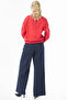 Blouse with Detailed Embroidery Red - 5