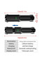 F15-T black Powerful LED Flashlight Rechargeable USB Built-in Lithium Battery Waterproof Zoom Fishin - 5