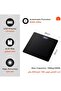 ميزان حمام رقمي من لوازم، مقياس وزن الجسم بدقة عالية مع شاشة LED مضيئة، تصميم زاوية دائرية، أسود - 2
