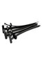 100pcs 50/100pcs Car Nylon Cable Tie Buckles Heavy Duty Self-Locking Zip Ties Holder with Pin Button - 2