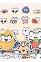 72PCS 72PCS Line Kitten Daily Graffiti Stickers Cute Cat Cartoon Sticker for Phone Computer Notebook - 8