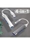 Usb-C to 4-Port USB 3.0 Hub + USB 2.0 Hub, Slim Portable USB Adapter Dock, Aluminum USB Data Hub - 5