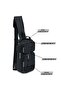 Premium Chest Crossbody Bag Small Shoulder Backpack for Men ( BLACK ) SBP9058 - 6