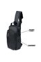 Premium Chest Crossbody Bag Small Shoulder Backpack for Men ( BLACK ) SBP9057 - 3