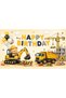 Construction Themed Custom Birthday Banner Backdrop 60X100 Vinyl Tarpaulin Banner Birthday Party Set Decoration |   Dumper Truck Engineering Vehicle Happy Birthday Backdrop Vinyl Banner Birthday Party Set Decoration - 6