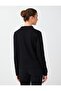 Black Polo Neck Basic Knit Sweater - 5