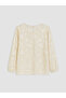 Vizyon New Season Ecru Plus Size Embroidered Blouse - 4