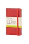 Hard Cover Notebook Red (Unlined - 11.5X18) - 6642