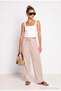 Muslin Palazzo Trousers Lmx0008 Stone - 2