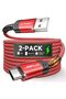 كابل USB نوع C [عبوة من قطعتين بطول 2 متر]، كابل USB C إلى A للشحن السريع 3.1 أمبير