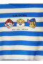 Özmarka New Season Blue Printed Striped Baby Boy Set - 4